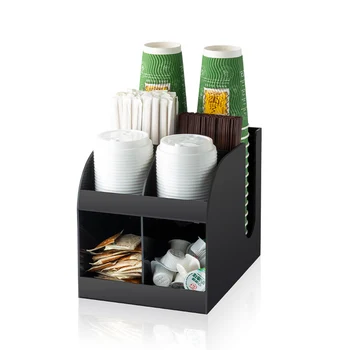 8 Compantment Coffee Cups And Lids Organizer For Coffee Counters And ...