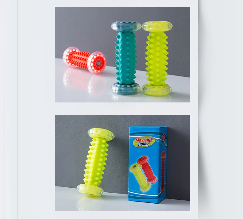 Multi-Color TPR PVC Sports Style Massager Foot Massage Roller for Hand Body Leg Arm Waist