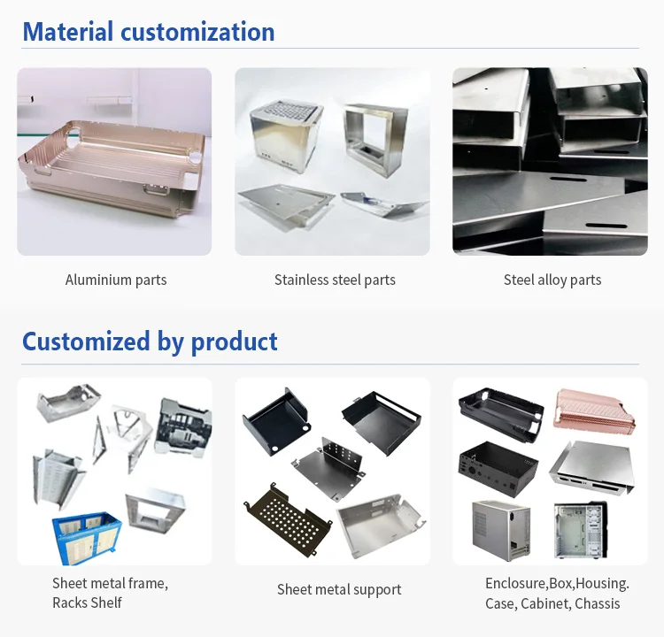 Customized Aluminum Metal stainless steel bottom housing Metal Stamping parts metal sheet cutting machine factory