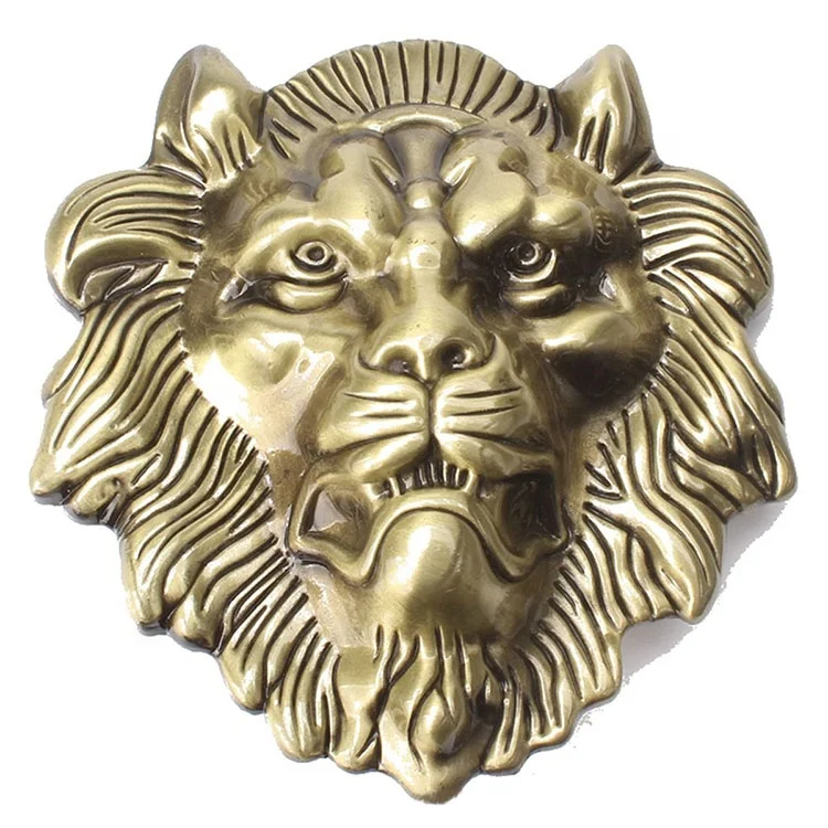 Lion head belt buckle for sale Clearance