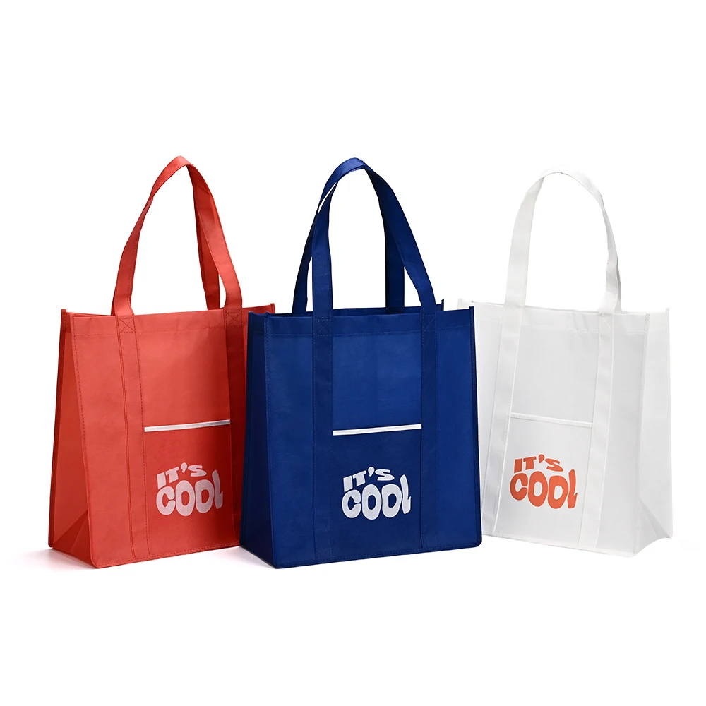 Wholesale Eco Tote Bag Custom RPET Personalized Grocery Shopping Tote Reusable Novelty Gift Promotional Tote Bag