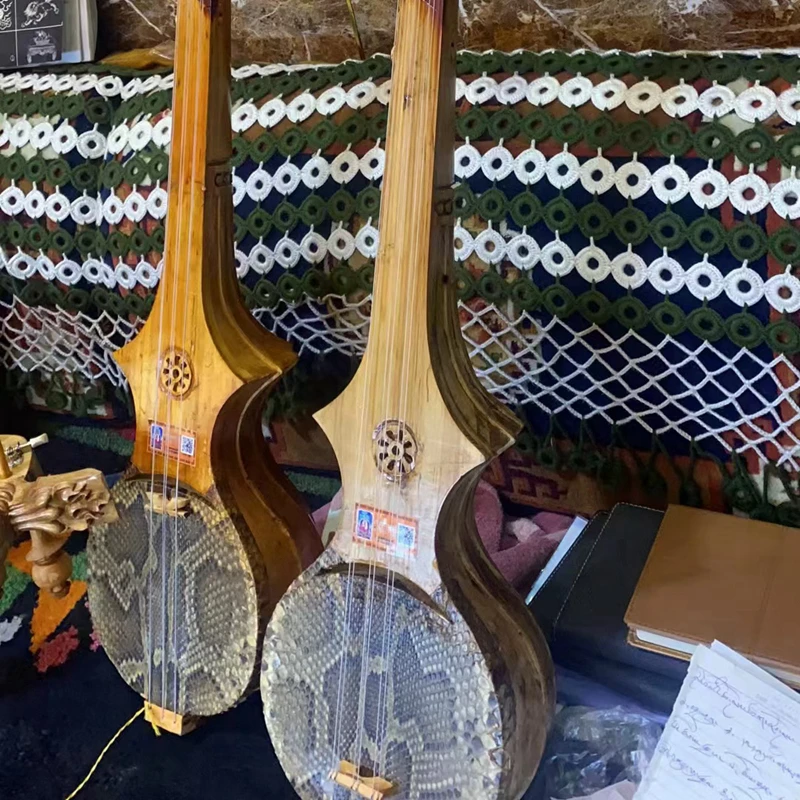 ドラミンチベット撥弦楽器sgra snyan zhamunie Tibietギターナイロン