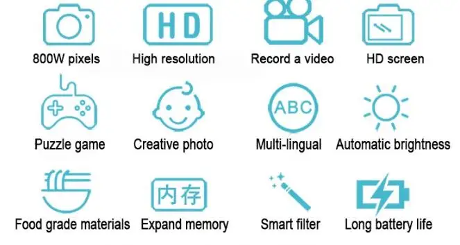Kids Camera Digital Educational Toys for Children Baby Gifts Birthday Gift 1080P Camera