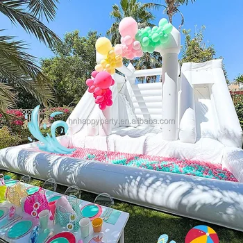 Lepai white castle bounce house inflatable combo industrial inflatables in sale