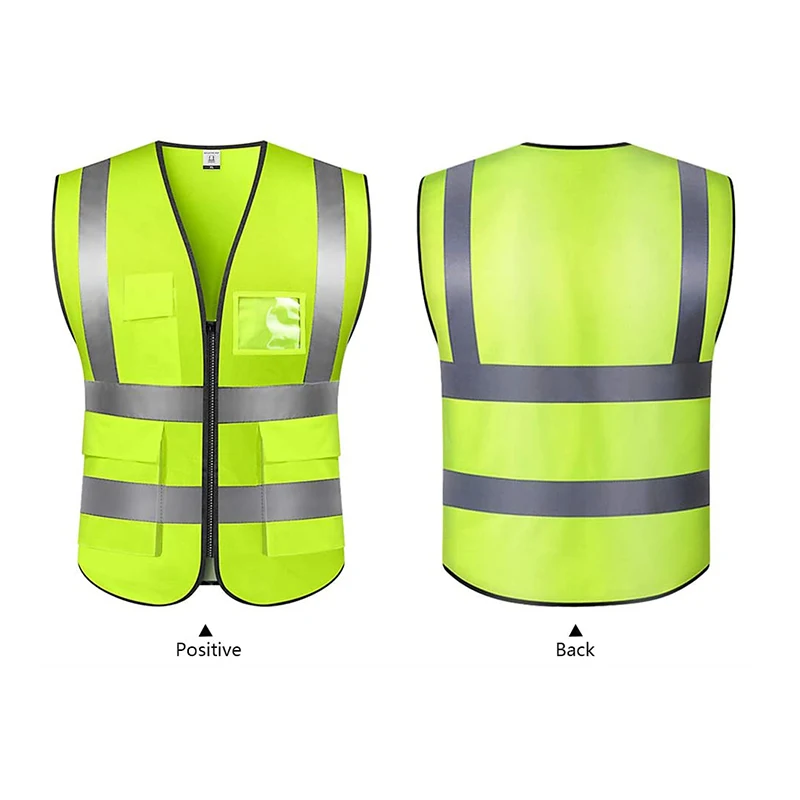In Stock Reflective Vest Gilet De Scurit Construction Security Safety Vest High Visible Safety Vest With Pockets