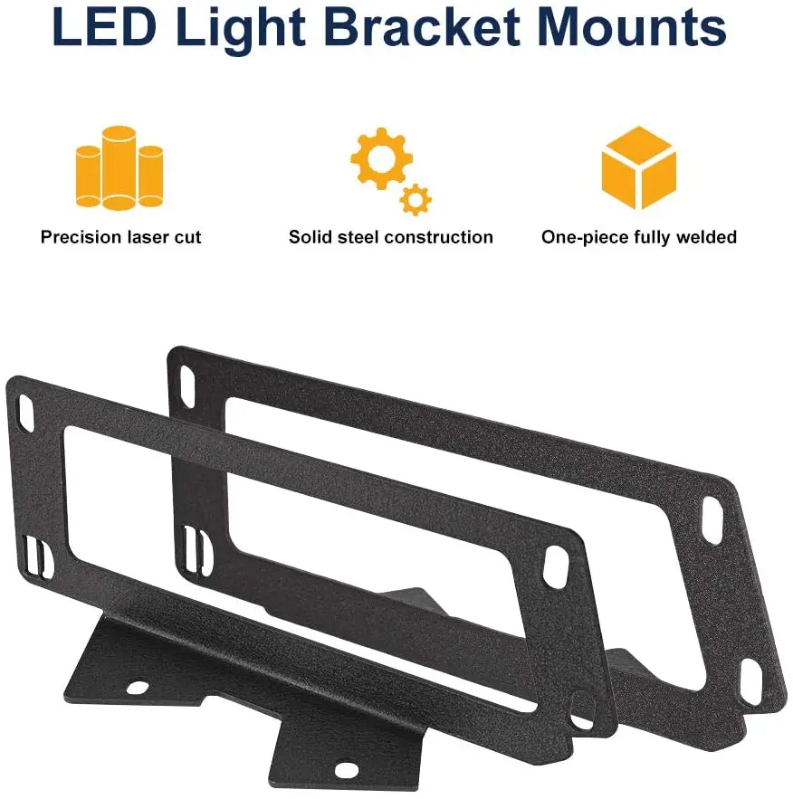 Upgrade Hidden Bumper Light Pods Fog Light Mounting Brackets for 2010-2019  Dodge Ram 2500 3500 and 2009-2012 Ram 1500