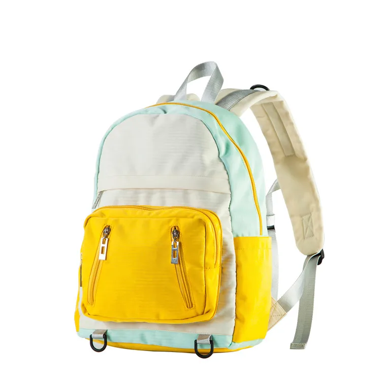 Manufacturer supply 230D nylon functional organizer multicolor kids school bag backpack