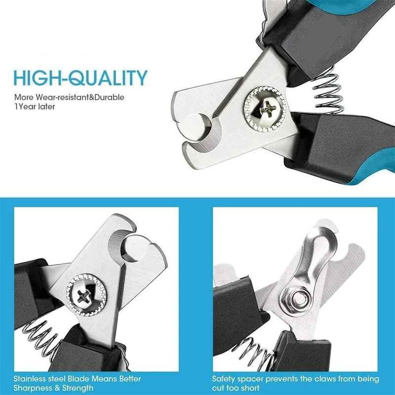 professional small and large dog cat nail clipper stainless steel pet nail clipper