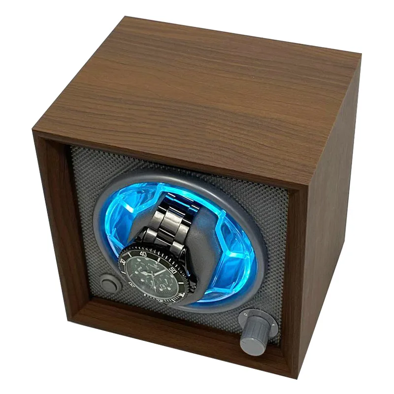 Single Automatic Watch Winder Box With LED Light for Mechanical Watch for  Apple Watch Samsung
