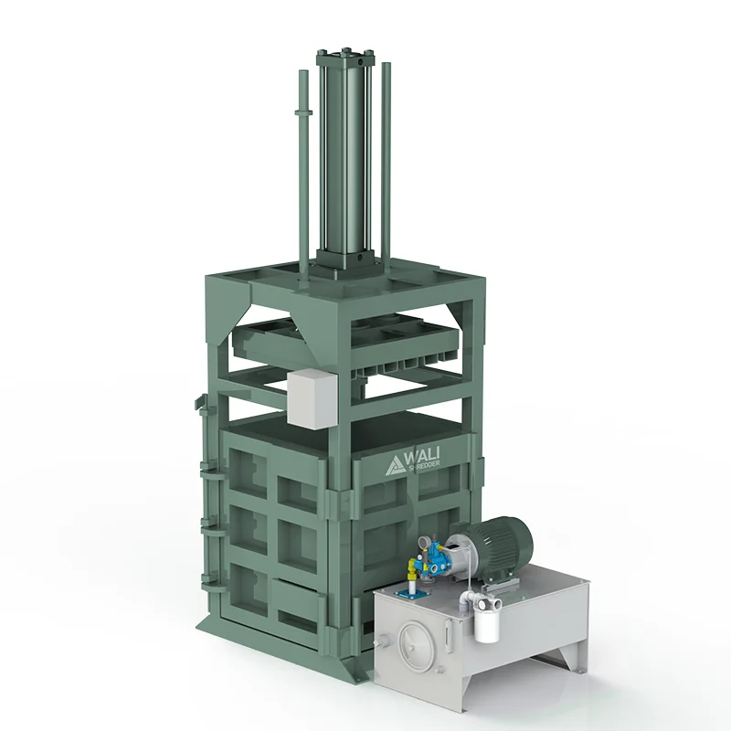 Manual Vertical Hydraulic Baler Machine for Cardboard Straw Pet Bottles Plastic Film Waste Paper Sponge Baling Press Machine