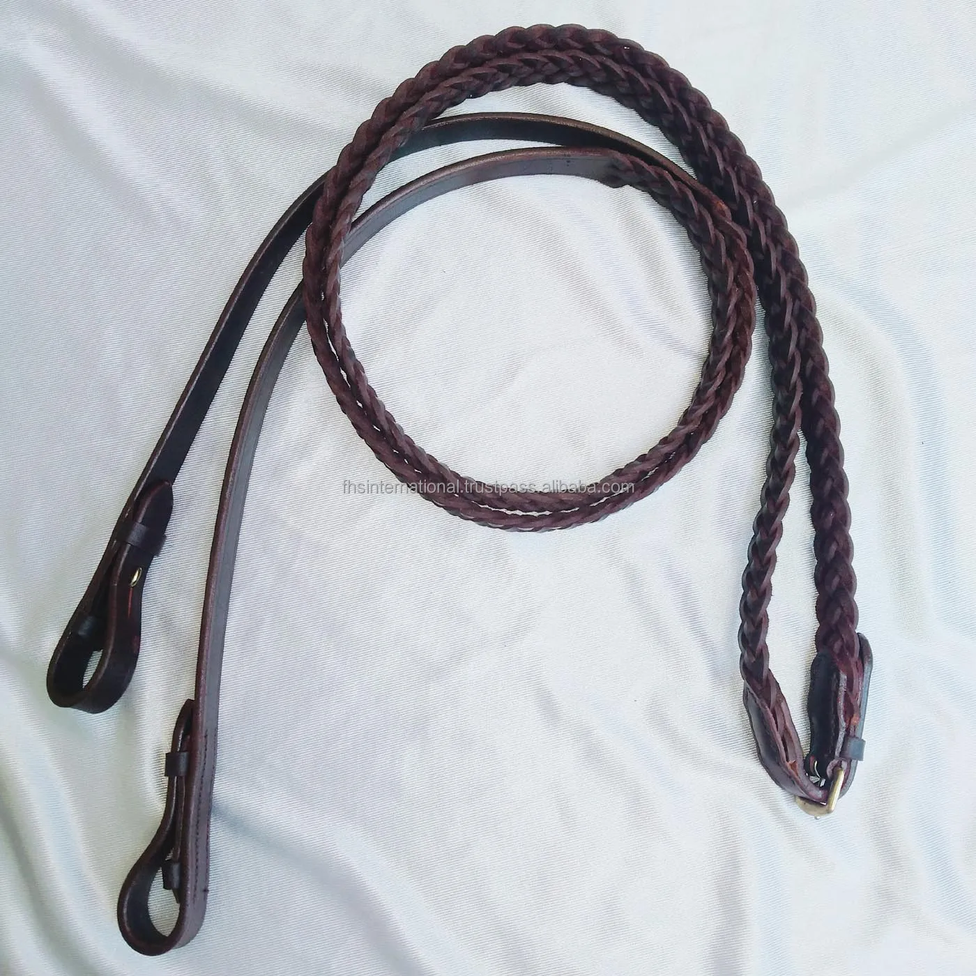 Top Quality Braided Leather Horse Riding Reins Buy Braided Leather