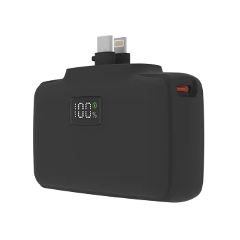 Docking Style Portable 10000mAh Power Bank Fast Charging with Built-in Folding Charging Plug & Kickstand
