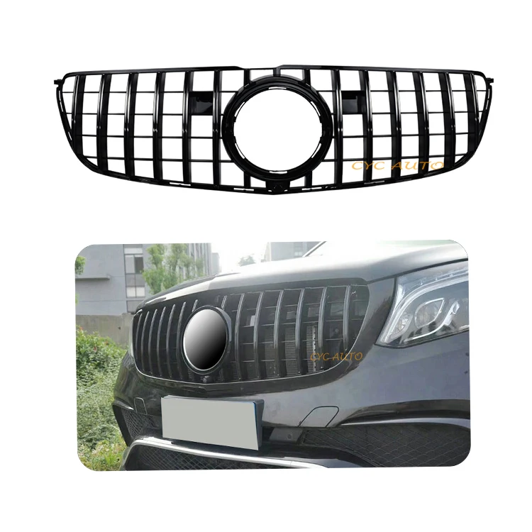 GL166 GT Grille X166 Front Bumper Replacement Grill for Mercedes Benz GL Class X166 Body Kit 2013 2015