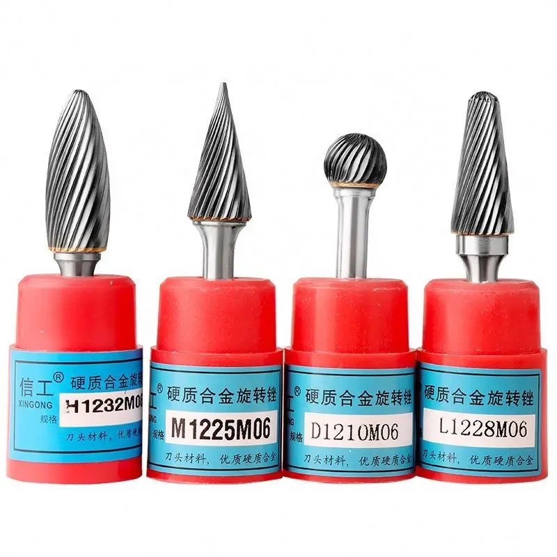 TEBAK Carbide Burrs Cutting Tools Rotary Files Burrs 6Mm Shank Diameter From Senotools China for Steel and Aluminum