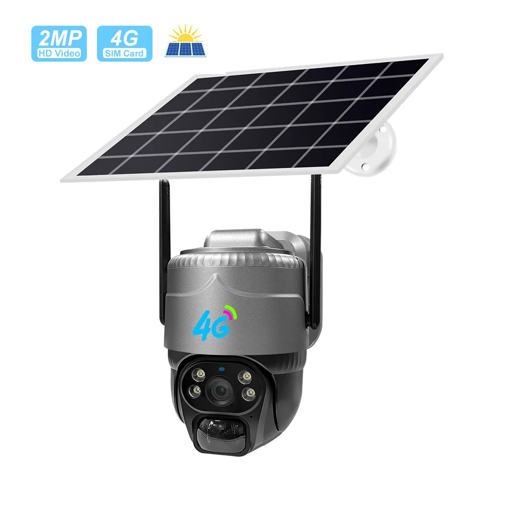 Network Camera Security Camera Smart Solar Power Energy Saving Led Street Light Outdoor Solar Light With CCTV Camera 4g