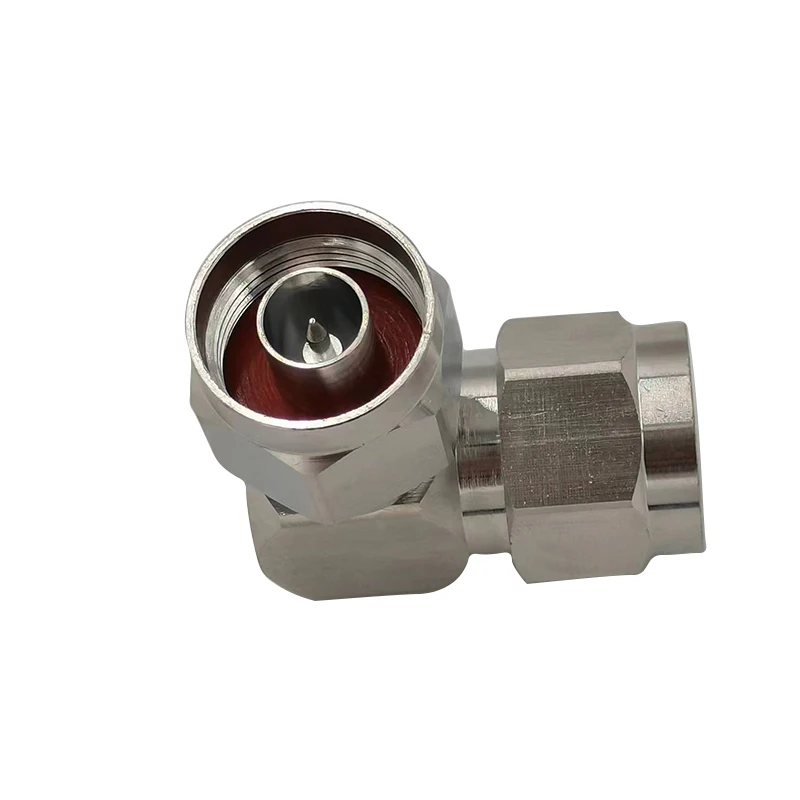 N-Type Male to N-Type Male Right Angle Bend Adapter with 50ohm Impedance for RF Applications-N-50JJW