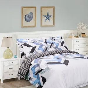 Wholesale Printed Queen Bed Sheets Set Luxury Cotton Quilt Covers Geometry Patterns Bedding Sets