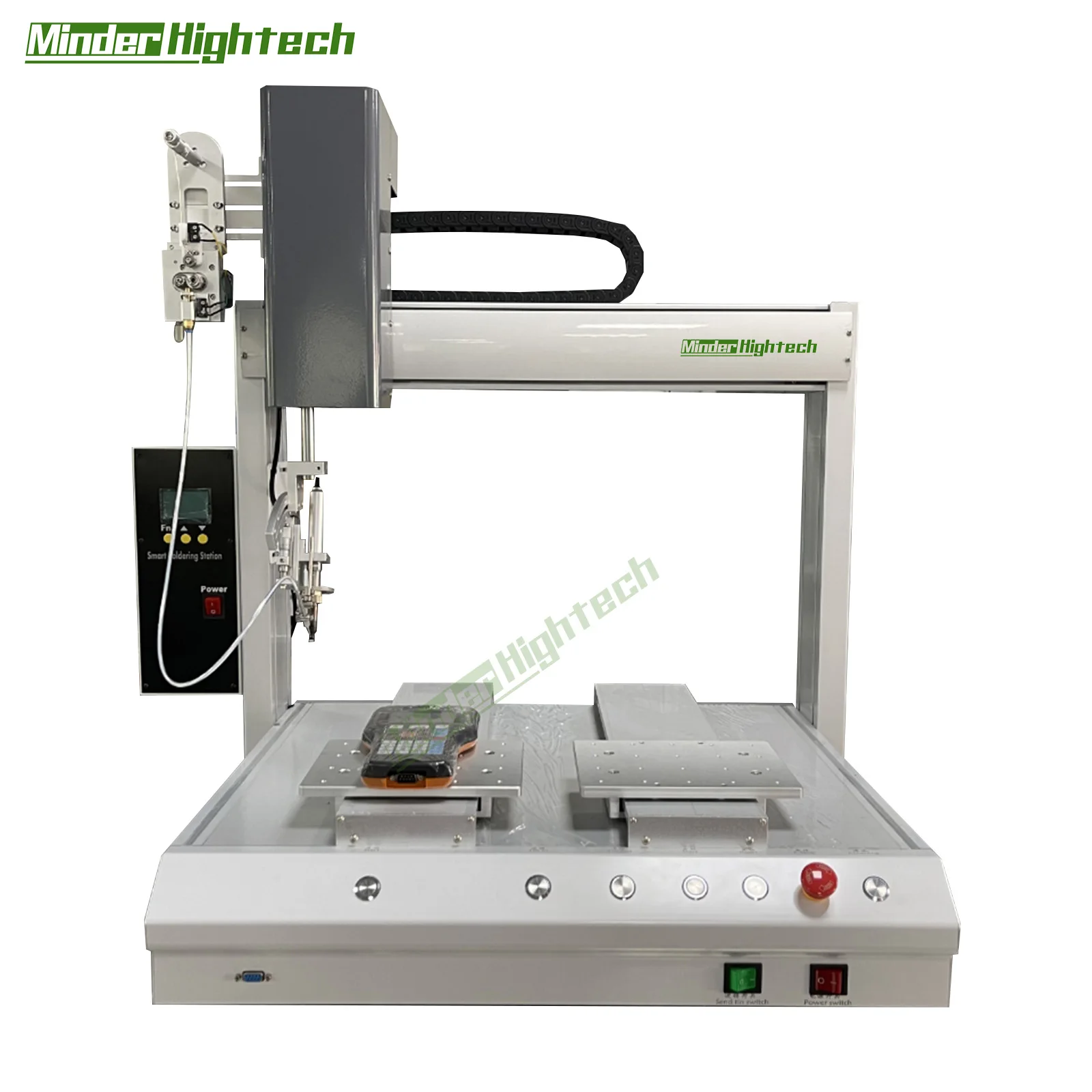 MD-DD-T53311R Desktop 4 Axis Single Head Dual Platform Automatic Soldering Machine
