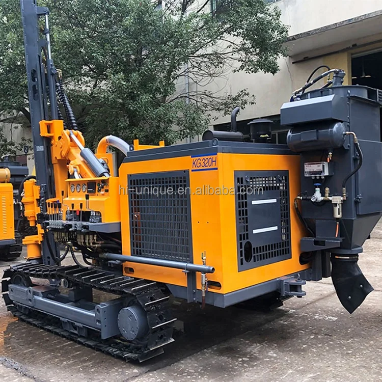Crawler Down Hole Drill 32m Small Scale Mining Drilling Rig Equipment Machine