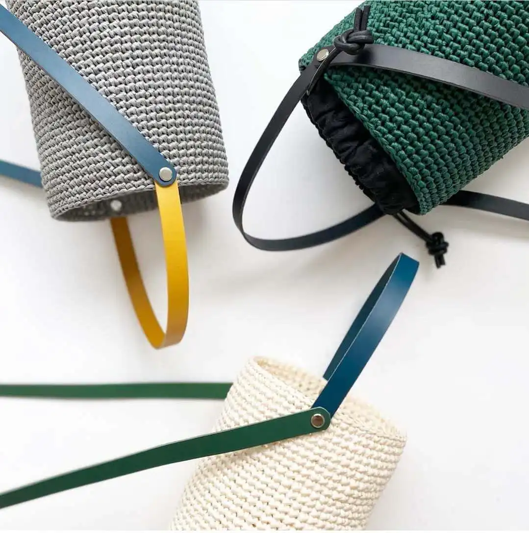 woven strap bag