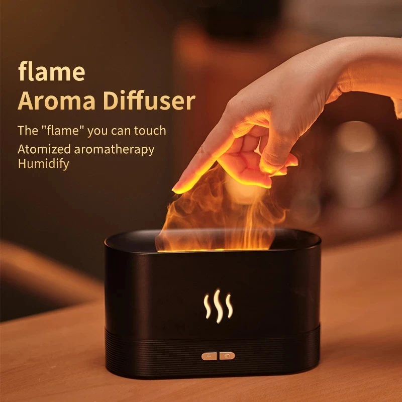 Best Price USB Rechargeable Battery Led Flame Diffuser Portable Essential Oil Air Freshener Humidifier