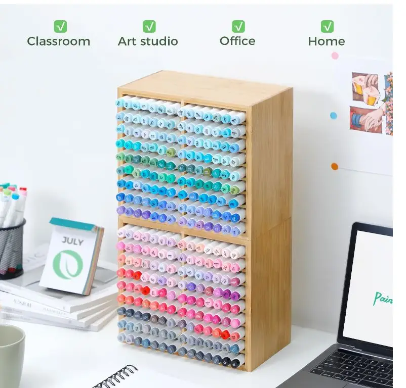 Porte-marqueur Boîte De Rangement En Acrylique Transparent, Boîte De Rangement Pour Stylos
