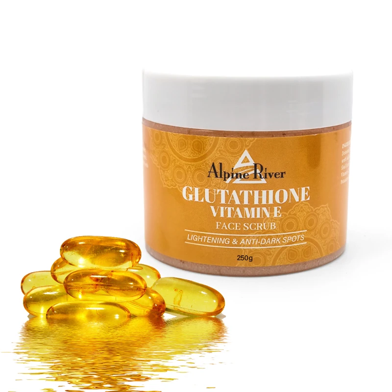 glutathione face scrub OEM Private Label Moisturizing Exfoliating Whitening Natural Organic  Vitamin E L-glutathione Body Scrub| Alibaba.com