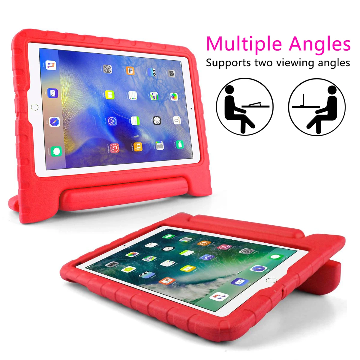 Custodia Rigida Anti-Urto Per IPad 7ª E 8ª Gen (10.2") – PC+Silicon, Resistente E Con Supporto