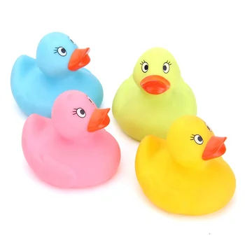 Baby Bath Animals Cute Water Toys Colorful Soft Rubber Float Squeeze ...