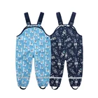Waterproof PU Rain Trouser For Children Animal Printed Outdoor Sports Muddy Overall Pants