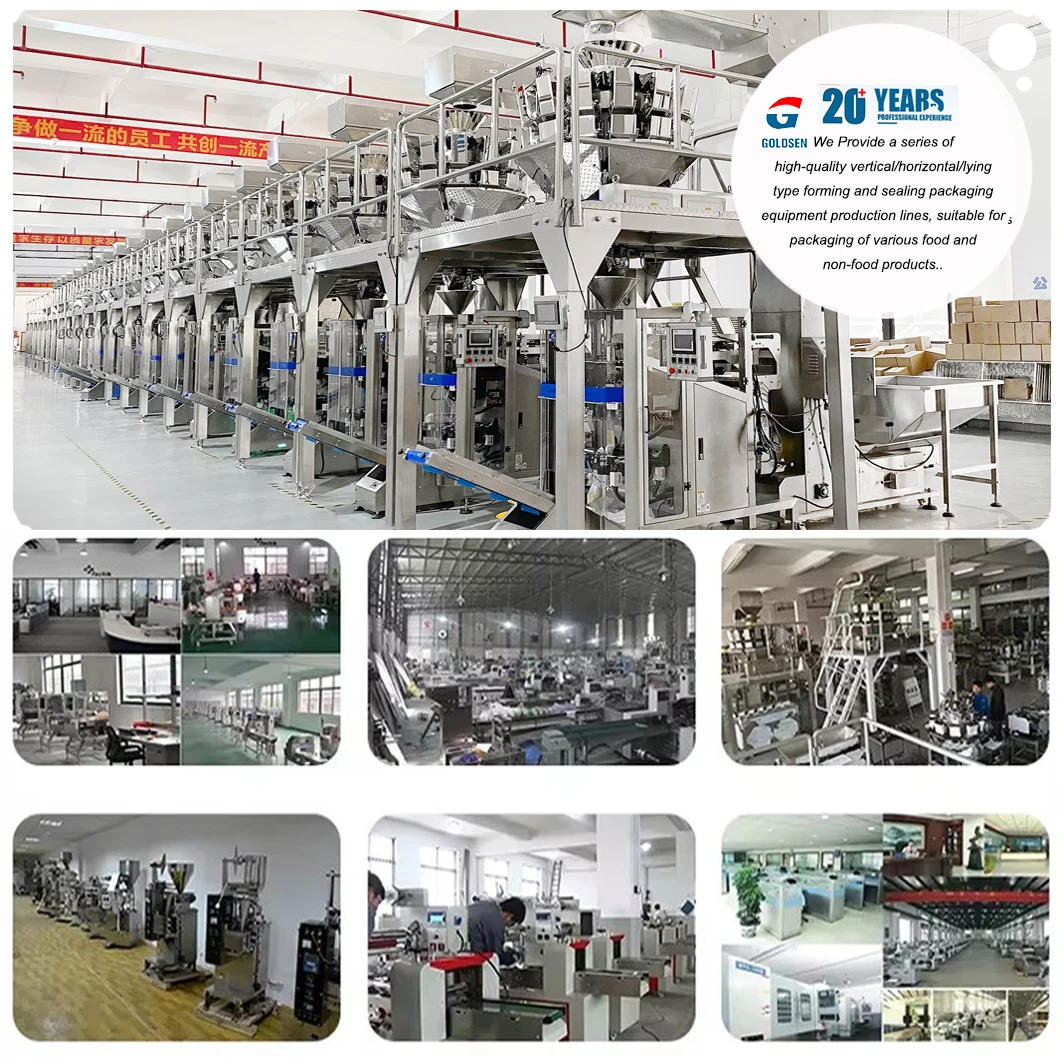Semi-Automatic Bucket Chain Packing Seeds Beans Snacks Peanut Nuts Food Nitrogen Potato Chips Multi-function Packaging Machines