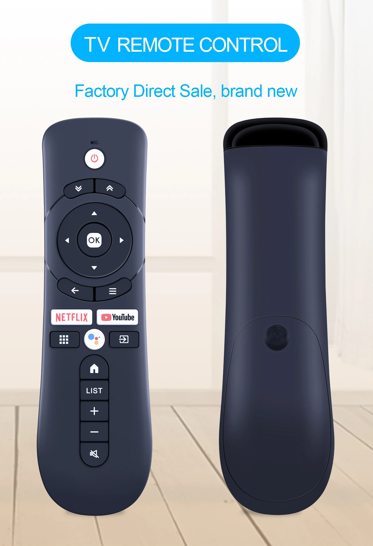 Voice Bluetooth Remote Control For Syinix Rc201bv 4k Uhd Android Hdtv