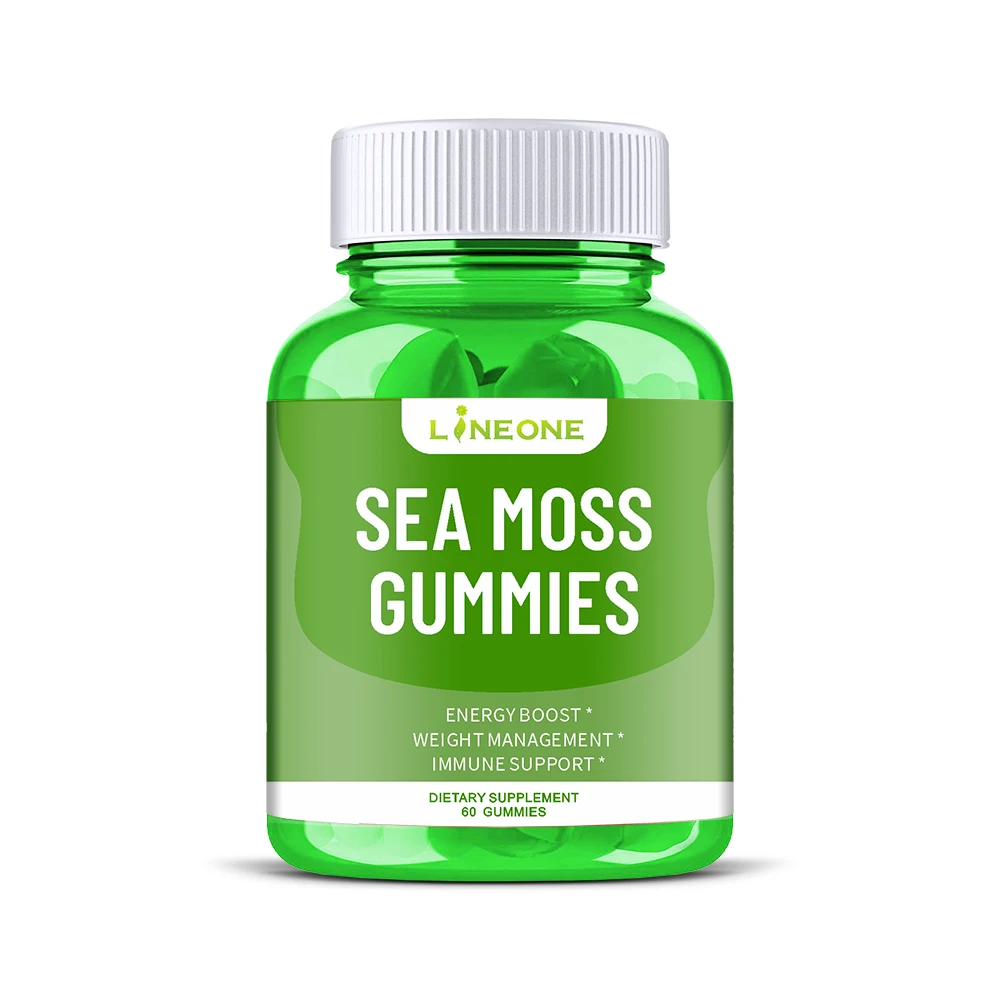 Private label Vegan Healthcare Supplement With Mineral Help Improve Immune System  Cleaner Organic Seamoss Gummies OEM