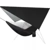 Hamaca negra + toldo impermeable negro