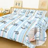 Estampado de rayas azules [estilo sábana bajera elástica]