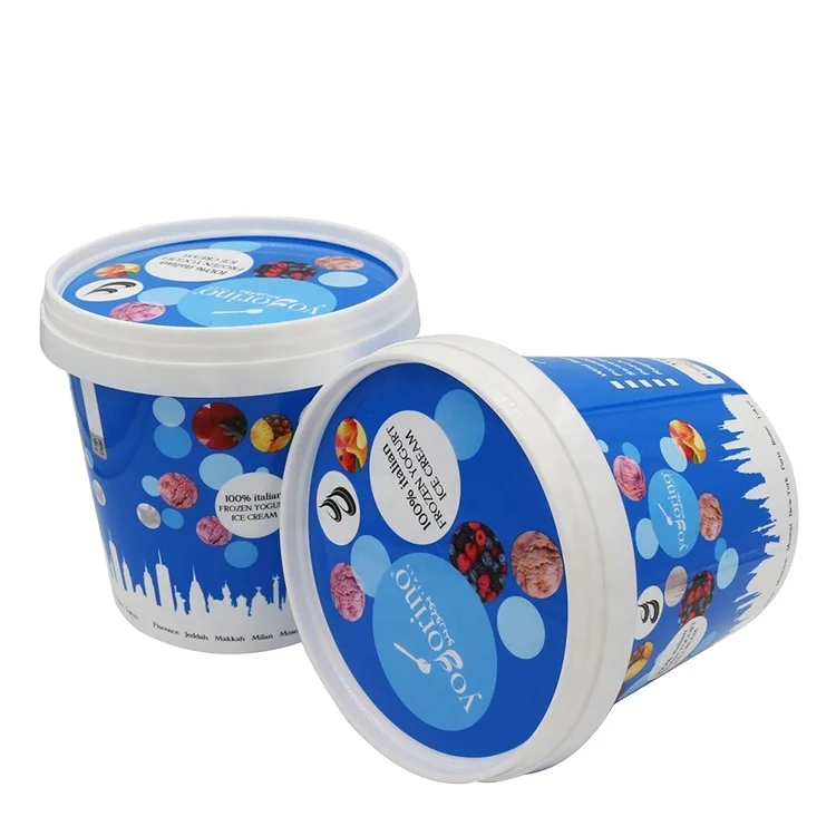 IML Plastic Ice Cream Container/Bucket/Box/Tub/Cup Packaging Wholesale  Manufacturer Supplier