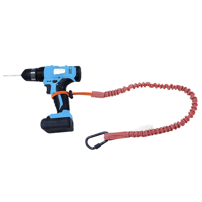 Lanyard Scaffolding Tool Construction Working at Height Safety Tool Holder Carabiner Cord Snap Hook Tool Lanyard Plus Adjustable