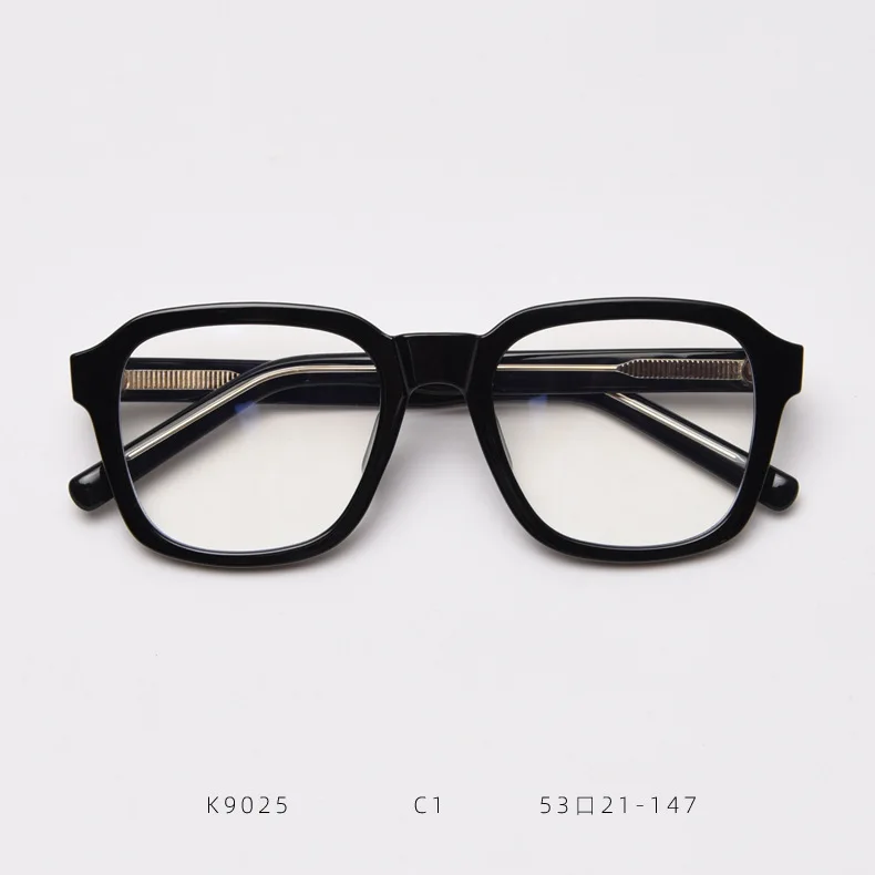 Retro Plate Square Eyeglass Frame Thick Ring Wide Leg Prescription Glasses  Women Glasses Women Optical Myopia Glasses - AliExpress