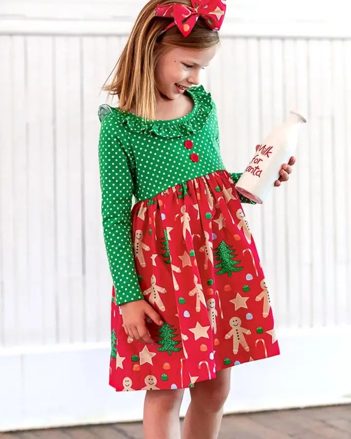 polka dot christmas dress