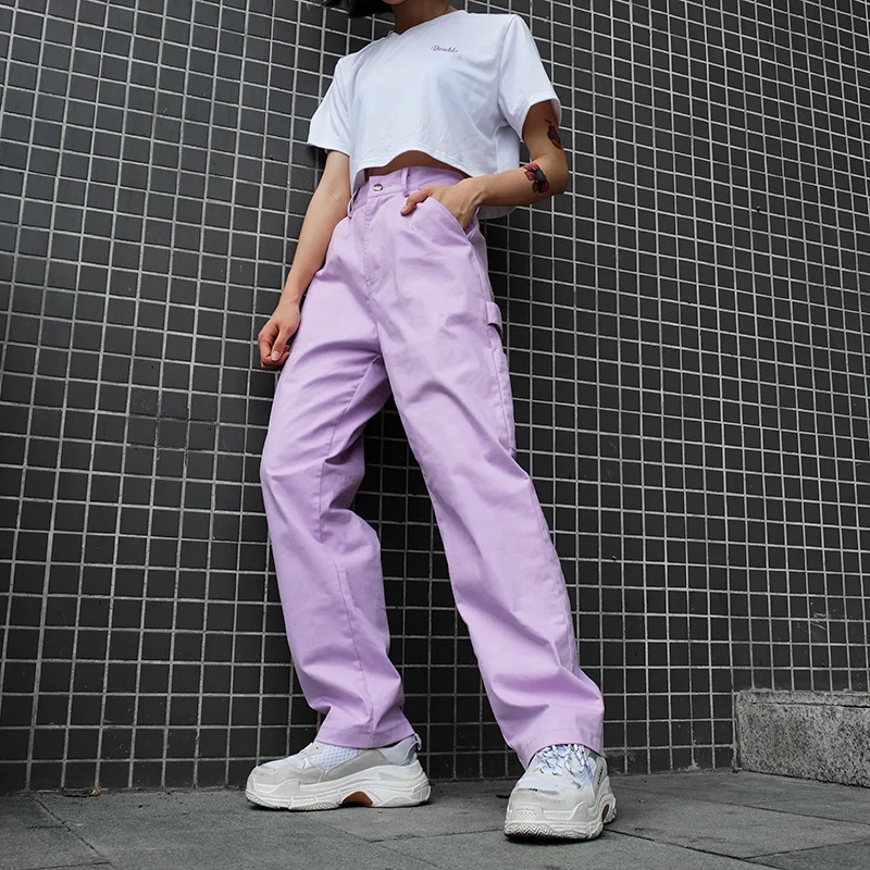 Purple Pants Women 2020 Jokers Ladies 