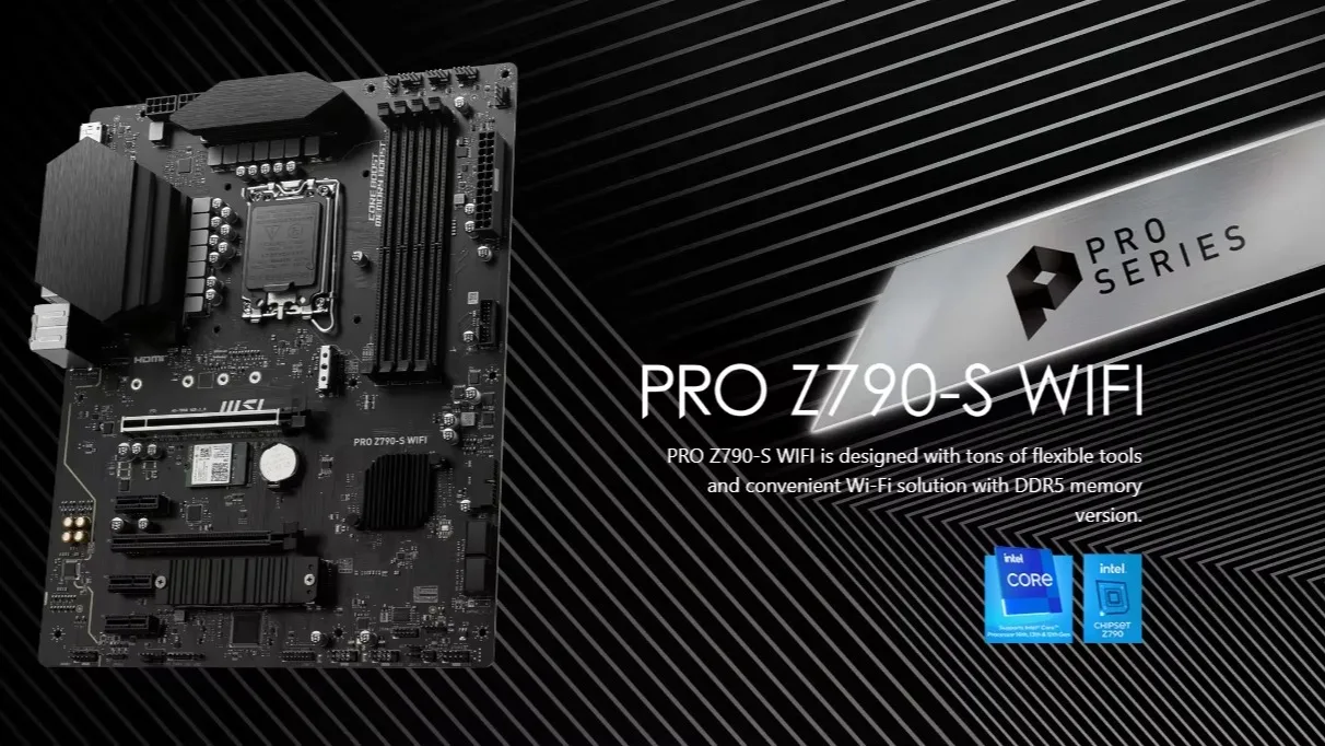 Placa-Mãe MSI Z790-S01 ATX Compatível com DDR5 e DDR4, Suporta CPU