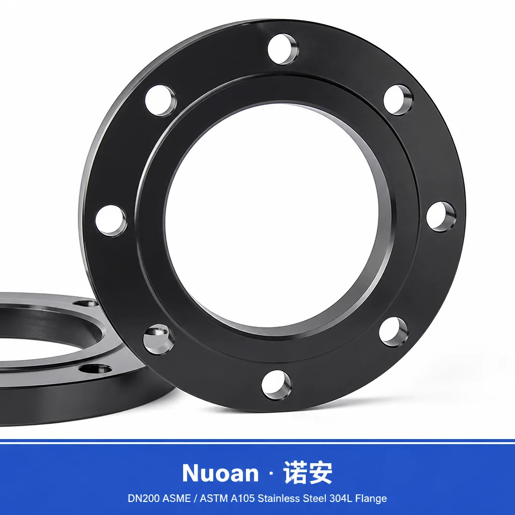 DN200 Asme / Astm A105 不锈钢 304l 法兰 黑漆