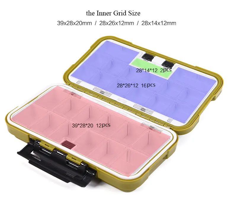 Fishing Tackle Box ABS Plastic Storage Case 20*12*5cm 350g 28 Grids Removable Dividers Lure Hook Compartment Boxes Fishing Tackle Box ABS Plastic Storage Case 20*12*5cm 350g 28 Grids Removable Dividers Lure Hook Compartment Boxes