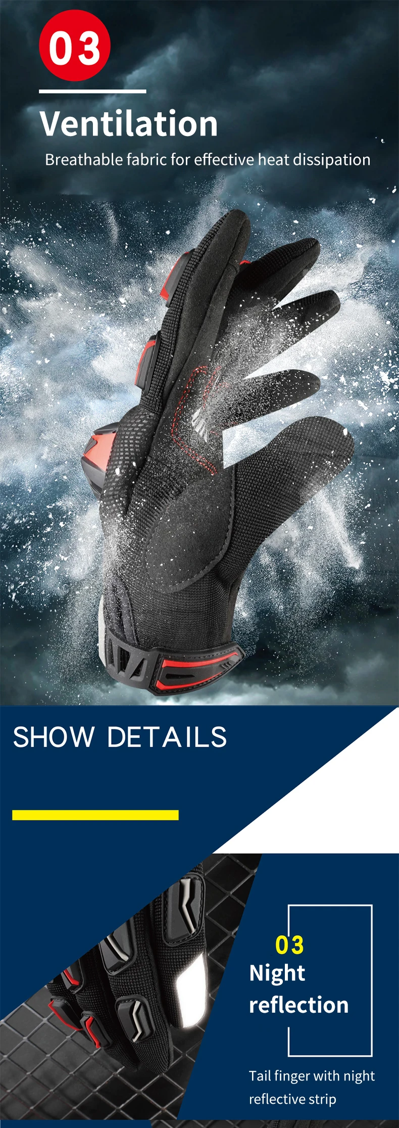 Ones Again Motorcycle Gloves Summer Sun Protection Touch Screen Thin