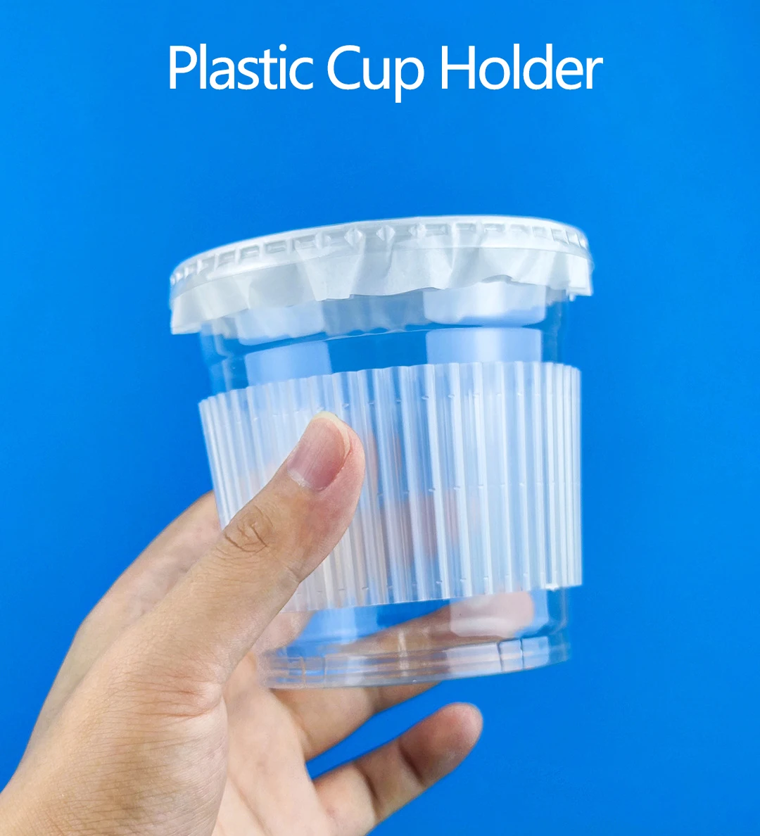 Custom Plastic Cup Sleeve Hot Cold Cup Customized Logo Coffee Cup