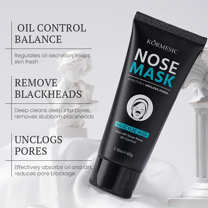 KORMESIC 60g Nasal Mask Salicylic Acid Peel-off Nose Mask Oil Control Clean Wholesale Private Label Custom OEM