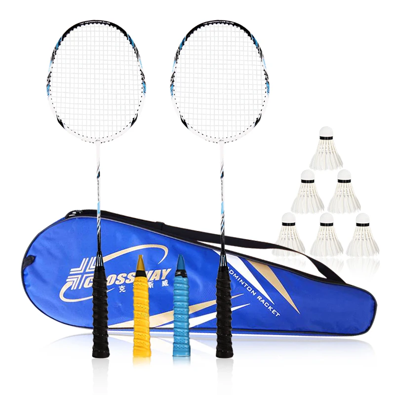 Custom high quality aluminum carbon badminton racket