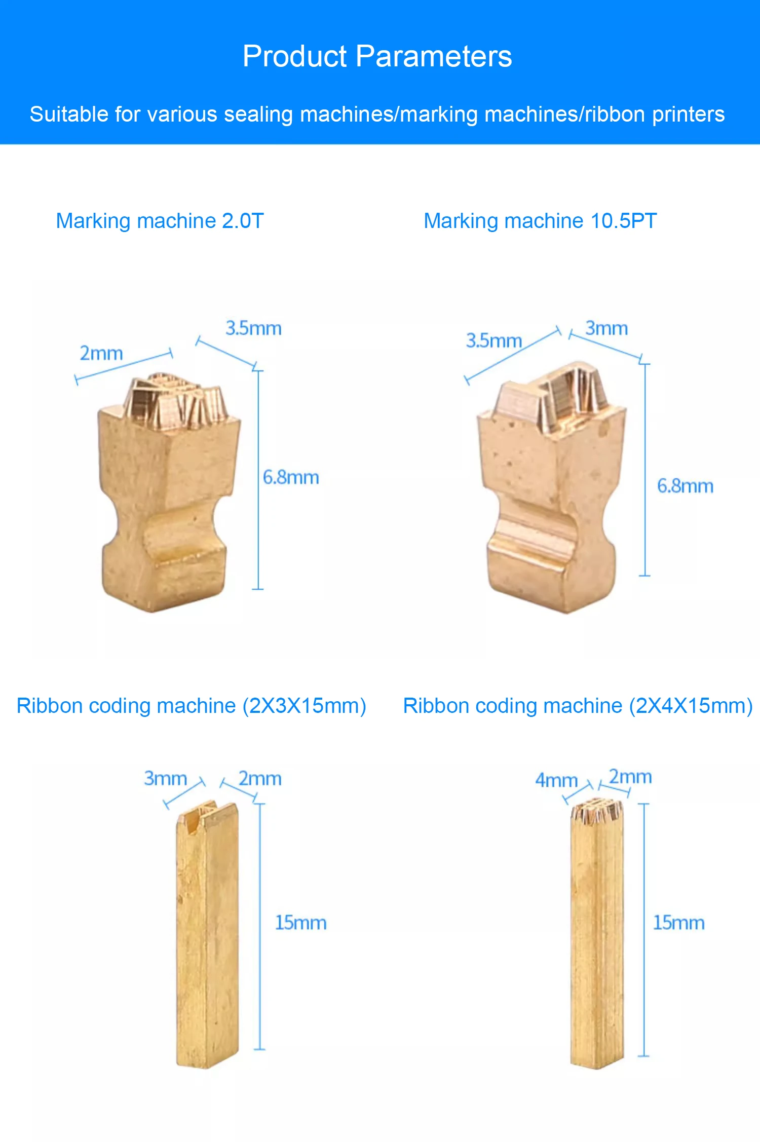 production date coding machine letters compatible with manual and ...