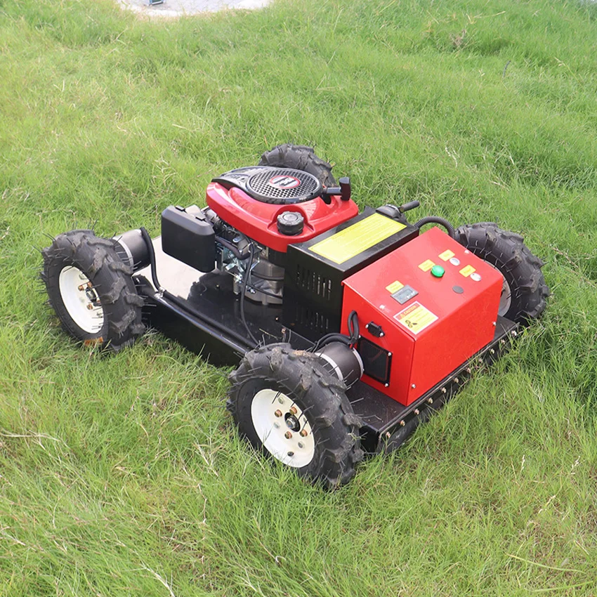 Remote Control 7 8 9 HP 550mm  Gasoline Robot Lawn Mower Grass Cutter Flail Mower Wheel Mowers Petrol Lawnmower
