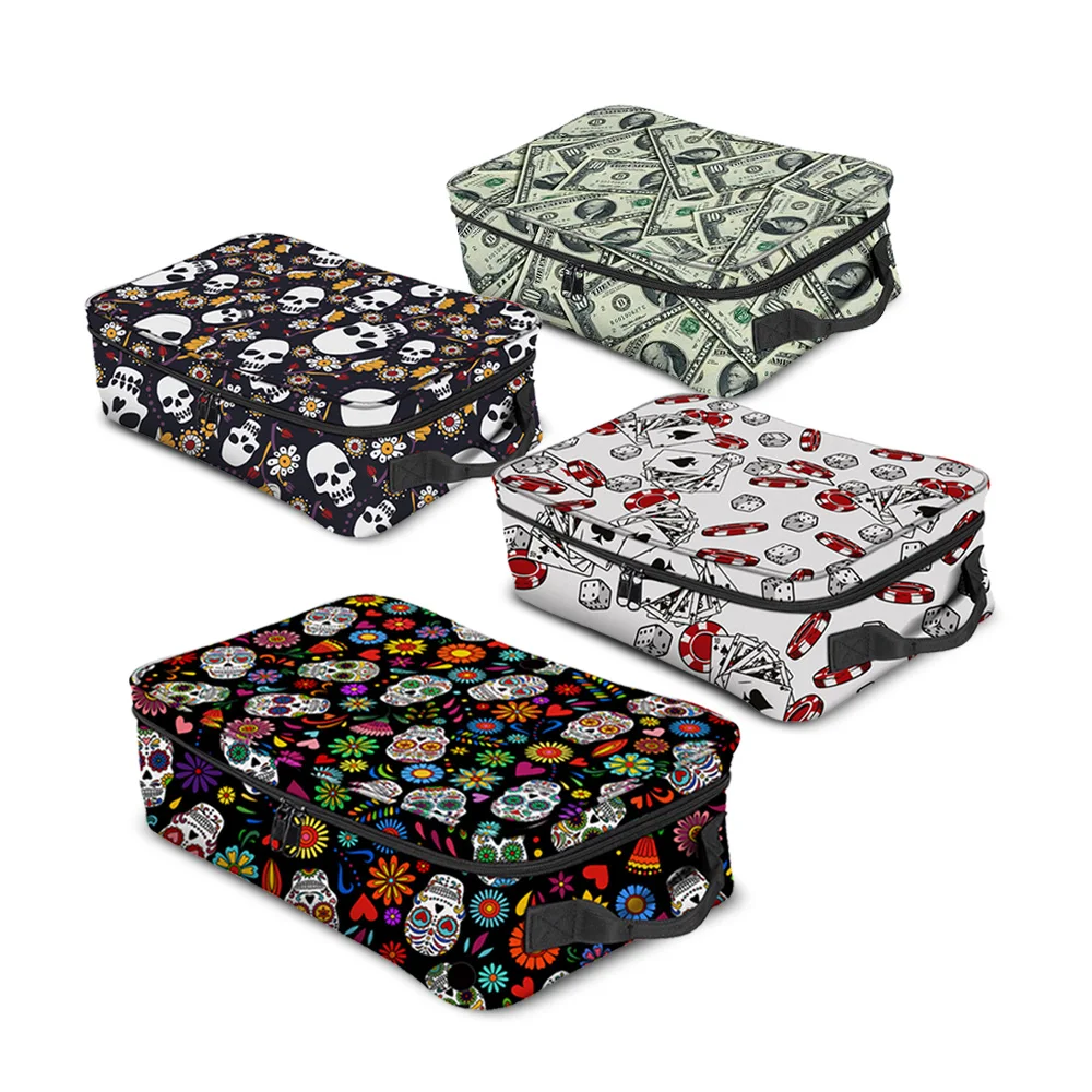 Unique Design Embroidered Golf Shoes Bag Sport Bag Travel Shoes Zipper